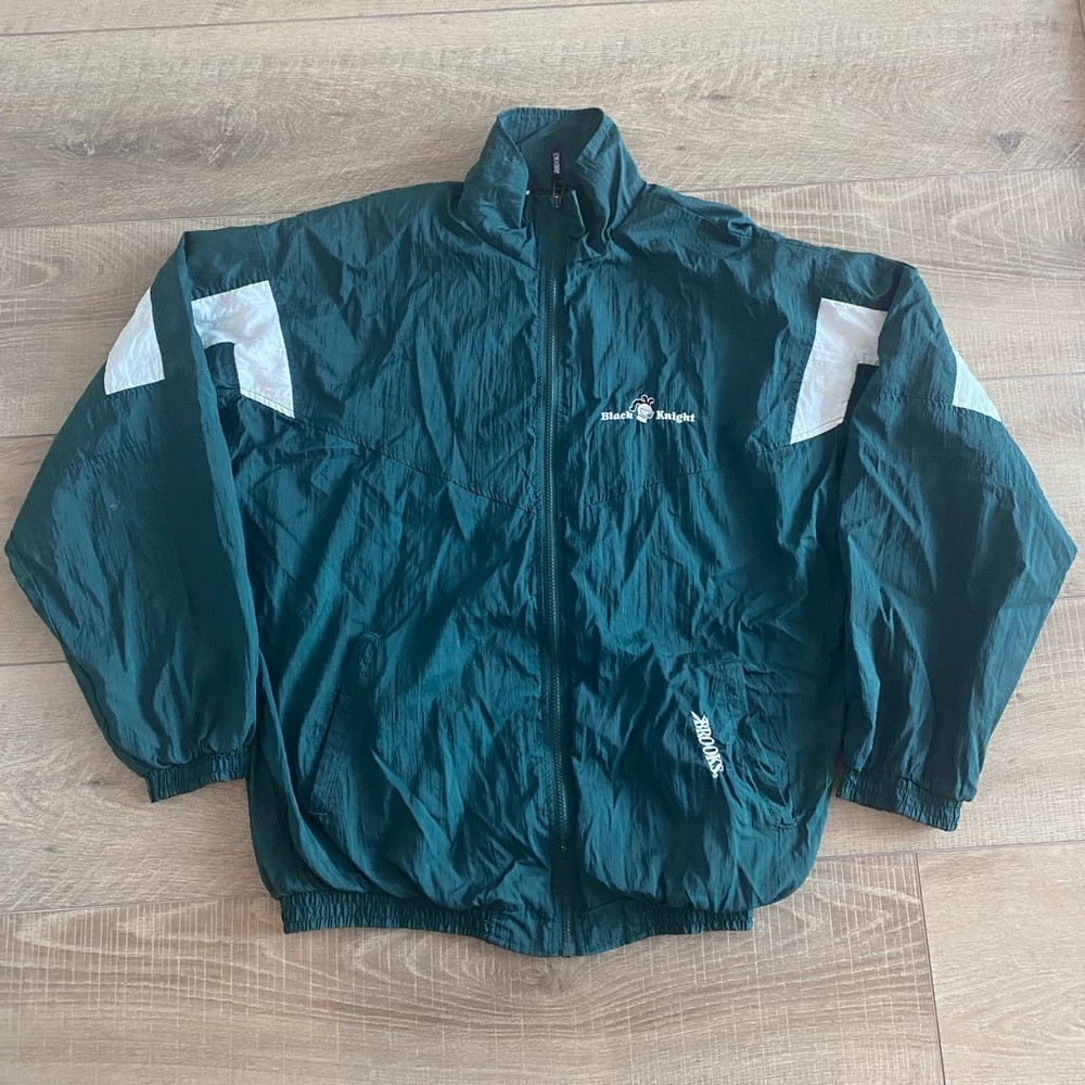 Vintage Brooks - Black Knight windbreaker jacket - tagless (XL) - 1990s
